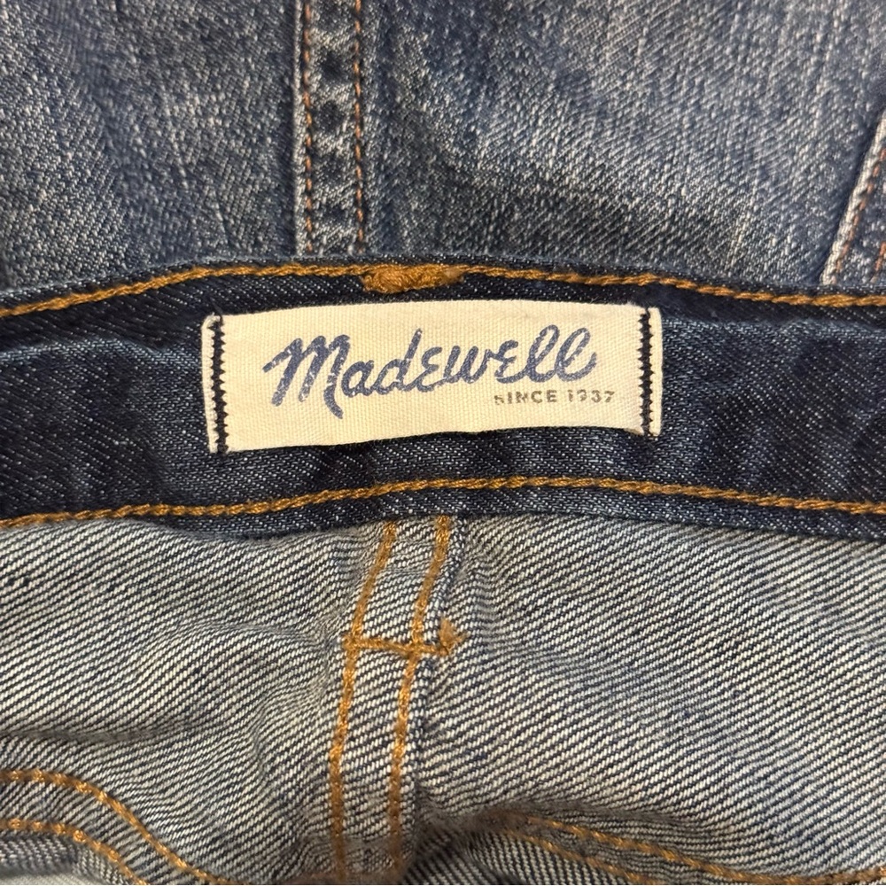 NEW MADEWELL Dark Wash Cut Off Women's Denim Shorts Size 29 - RETAILS $128 - Picture 8 of 8